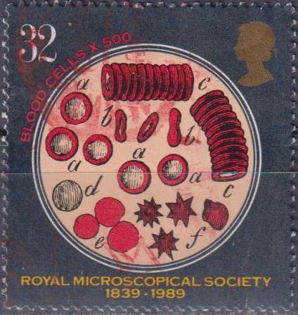 Stamps GB 1989 Microscopy
