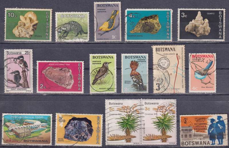 Stamp Mix Botswana Mix Card
