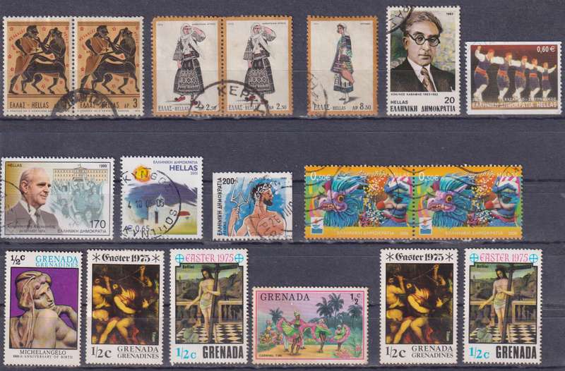 Stamp Greece Mix Card