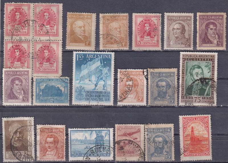 Stamp Argentina Mix Card