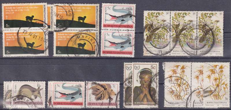 Stamps Bophuthswana Mix Card