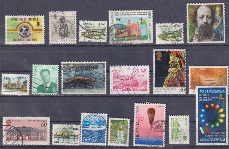 Stamps Mix World Card