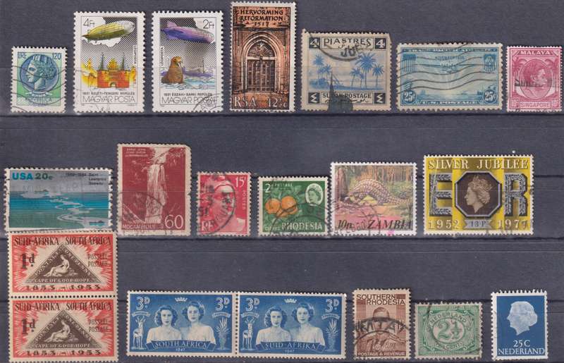 Stamps Mix World Card