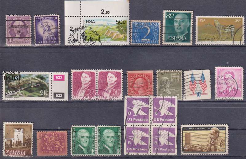 Stamps Mix World Card