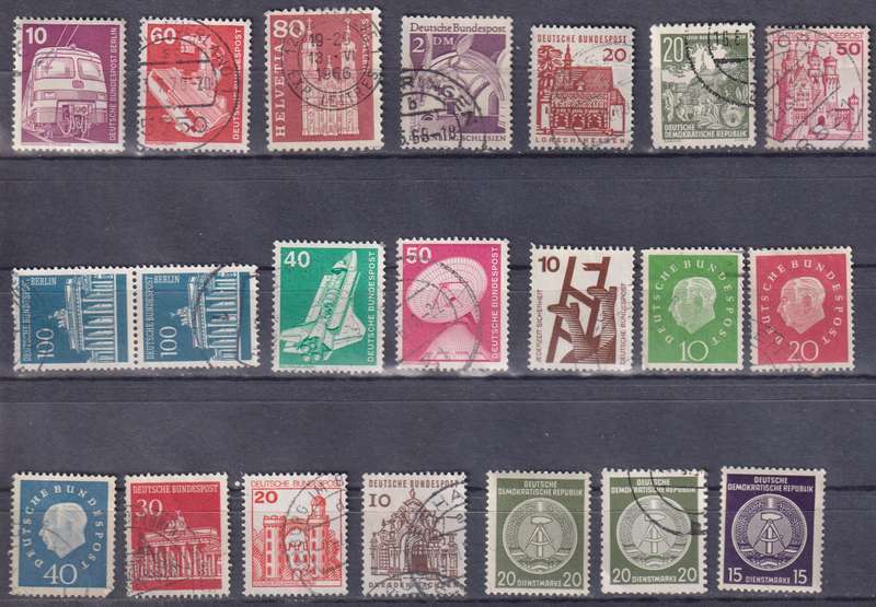 Stamps Germany Mix Card