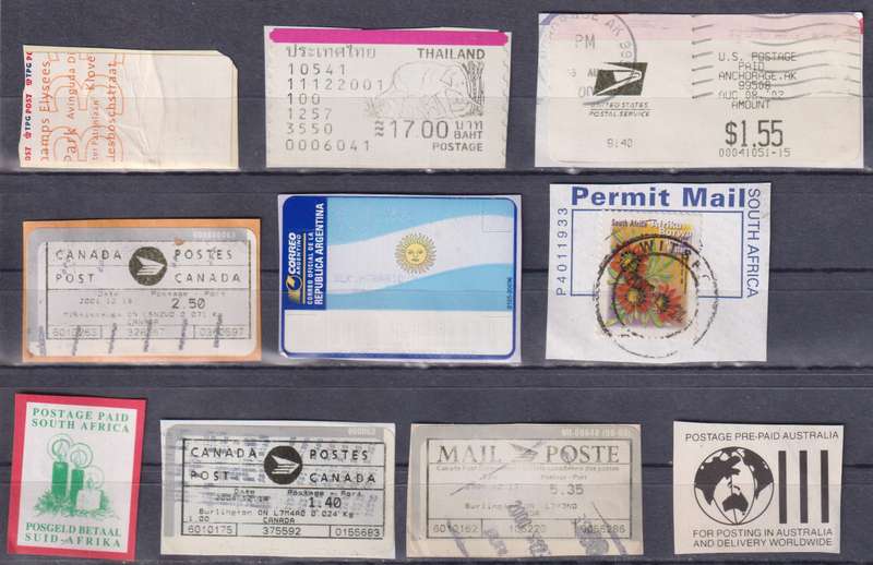 Stamps Postal History Labels