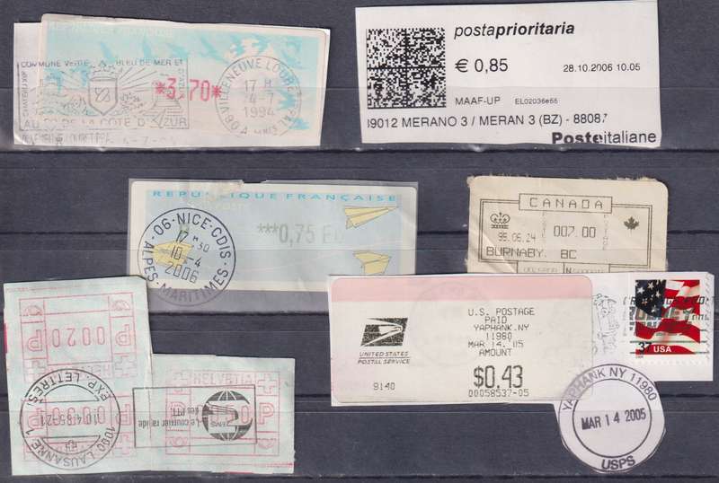 Stamps Postal History Labels