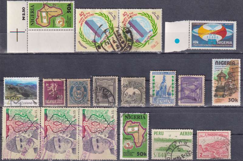 Stamps Mix World Card