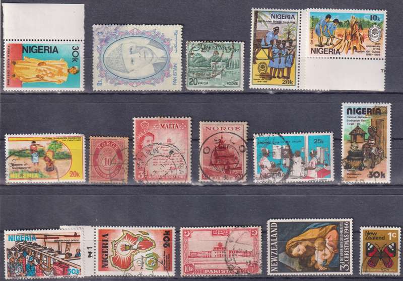 Stamps Mix World Card