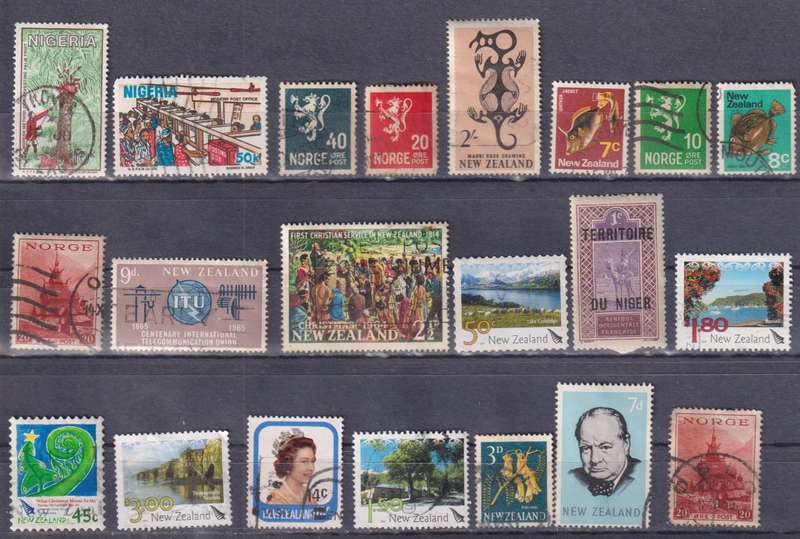 Stamps Mix World Card