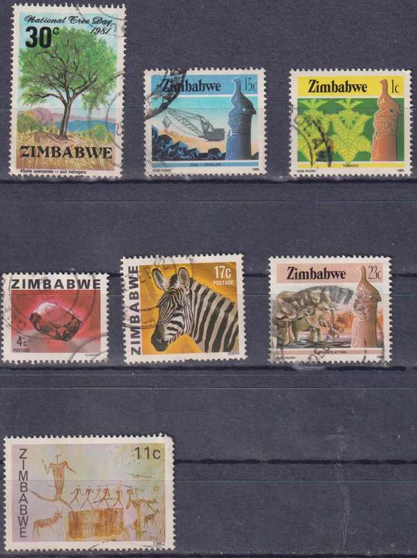 Stamp Zimbabwe Mix Card