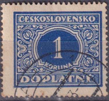 Stamp Czechoslovakia Postage Due 1928