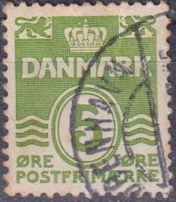 Stamps Denmark 1930 Wavy Lines