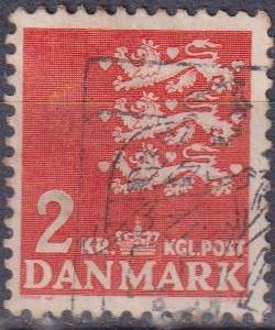 Stamps Denmark 1946 -1947 Small National Arms