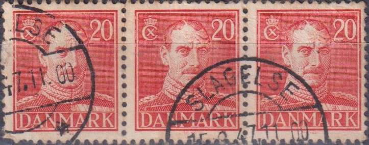Stamps Denmark 1942 -1944 King Christian X