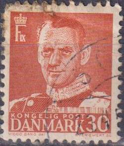 Stamps Denmark 1950 King Frederik IX