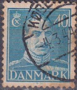 Stamps Denmark 1942 -1944 King Christian X