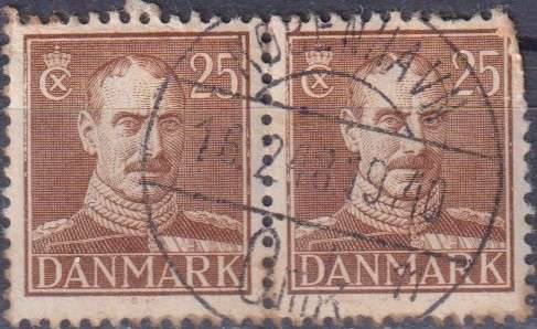 Stamps Denmark 1942 -1944 King Christian X
