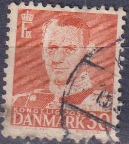 Stamps Denmark 1952 -1953 King Frederik IX