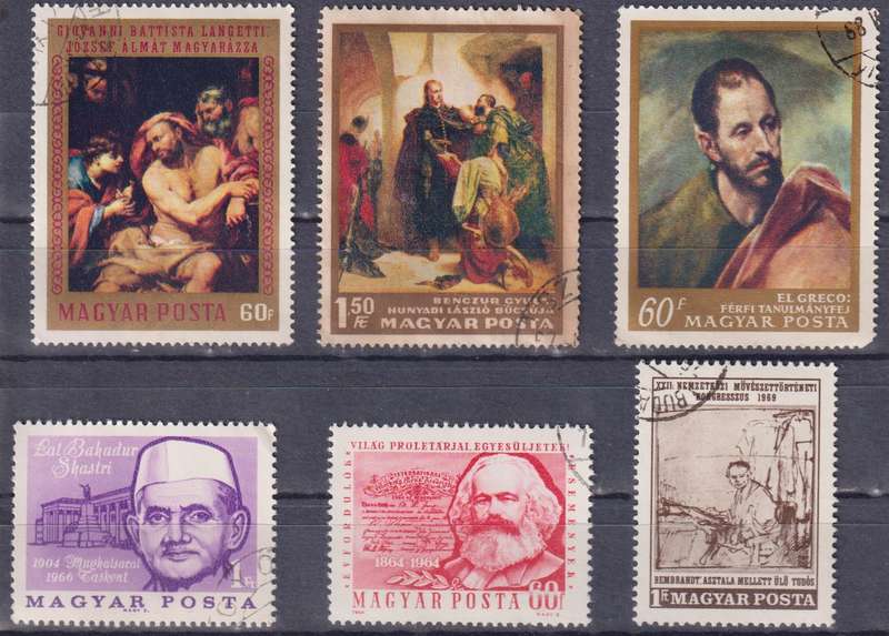 Stamp Magyar Posta Mix card