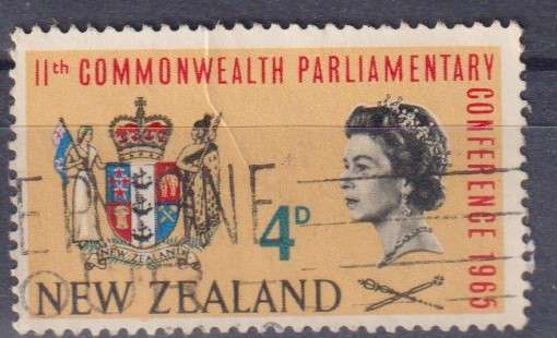 Stamp New Zealand 1965 The 11th Anniversary of the Commonwealth Parliamentary Conference
