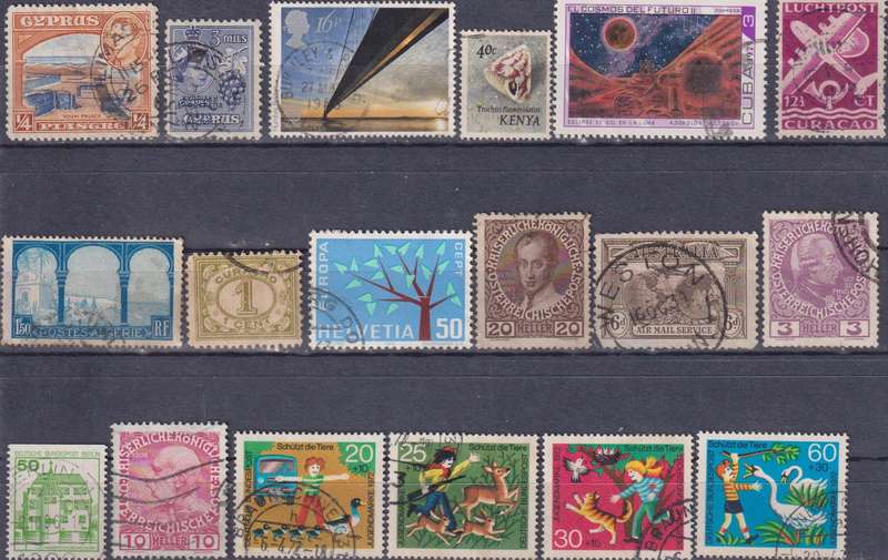 Stamps Mix World Card