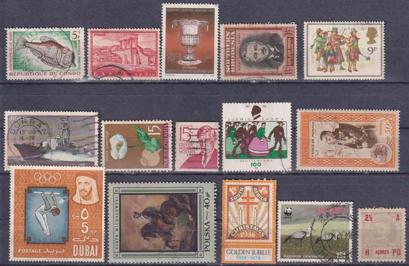 Stamps Mix World Card