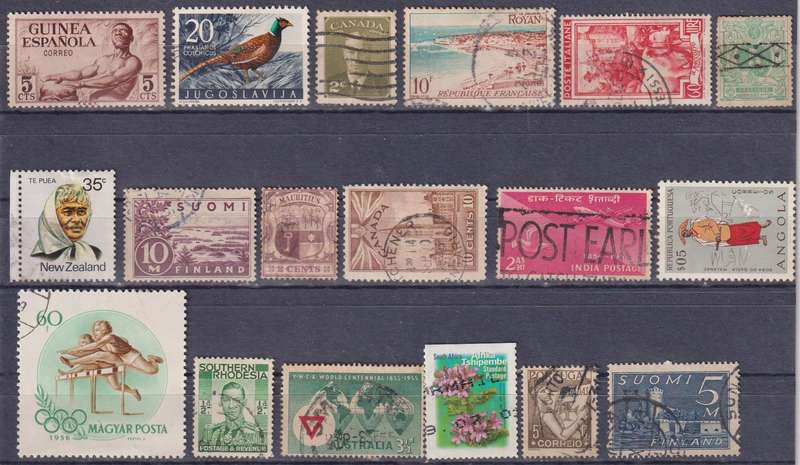 Stamps Mix World Card
