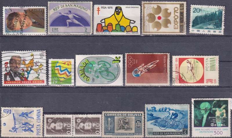 Stamps Mix World Card