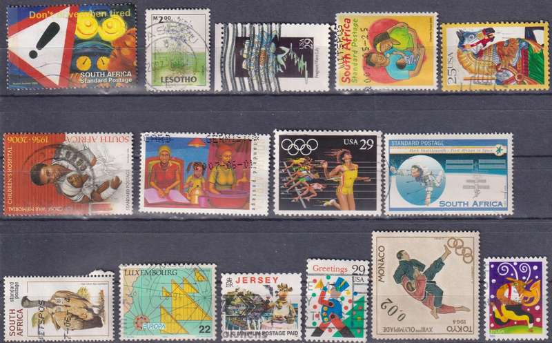 Stamps Mix World Card