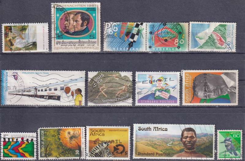Stamps Mix World Card