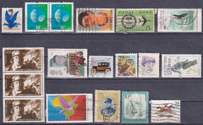 Stamps Mix World Card