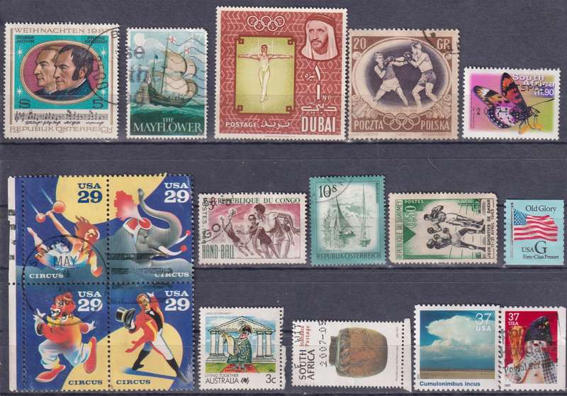 Stamps Mix World Card