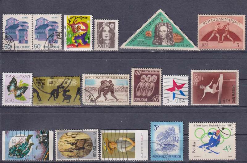 Stamps Mix World Card