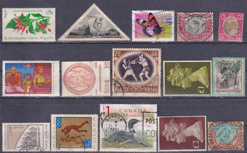 Stamps Mix World Card