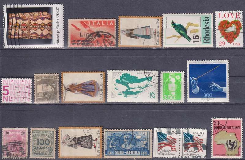 Stamps Mix World Card