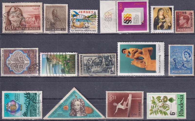 Stamps Mix World Card