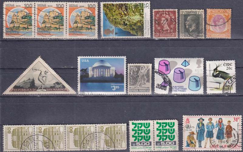 Stamps Mix World Card