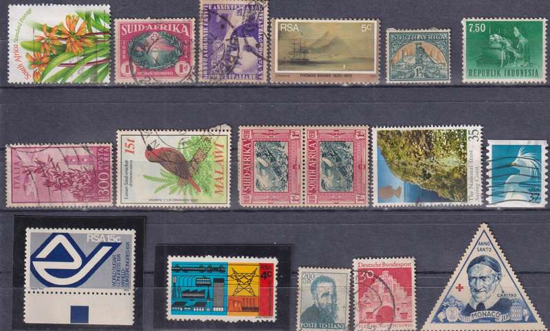 Stamps Mix World Card