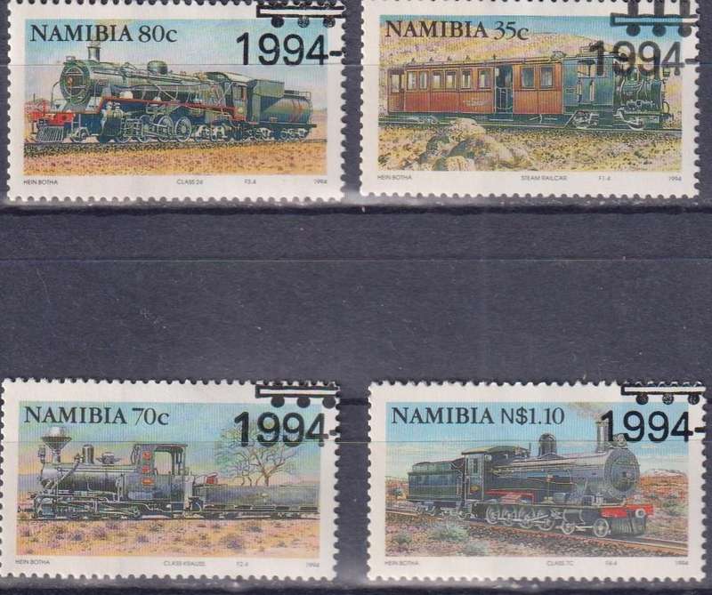 Stamps Namibia 1994 Steam Locomotives