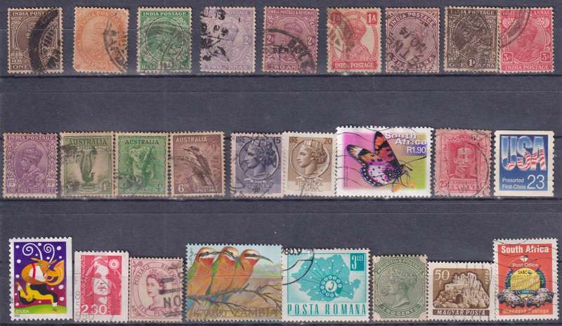 Stamps Mix World Card