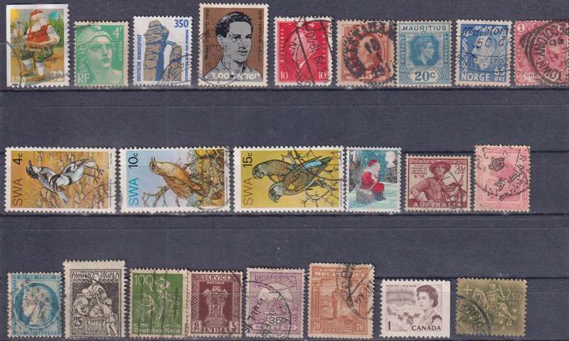 Stamps Mix World Card