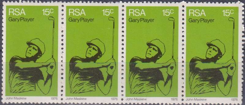 Stamps Control Blocks 1976 Golf - Fluorescent Paper