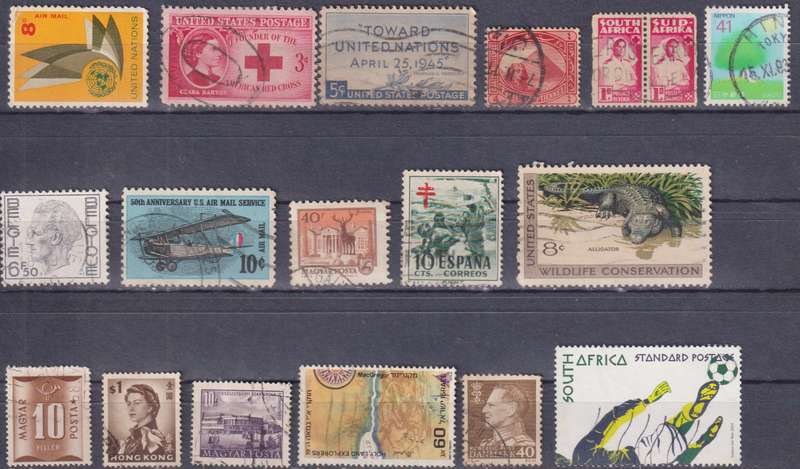 Stamps Mix World Card