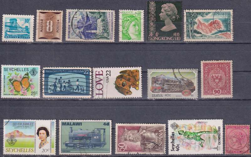 Stamps Mix World Card
