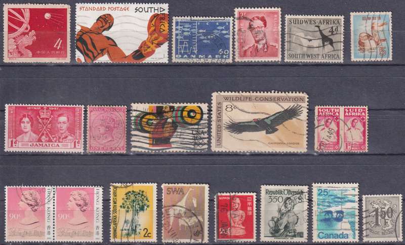 Stamps Mix World Card