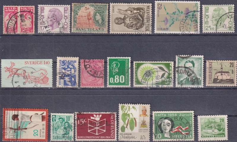 Stamps Mix World Card
