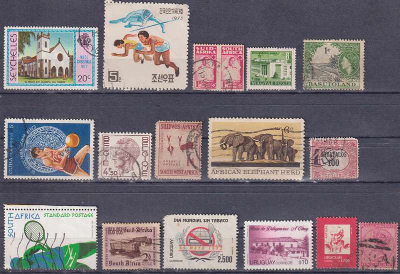 Stamps Mix World Card