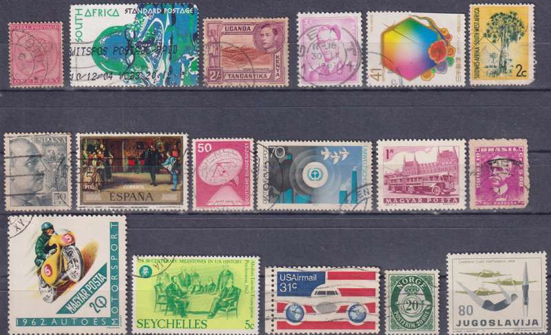 Stamps Mix World Card