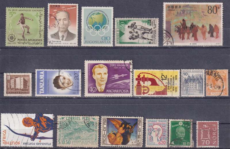 Stamps Mix World Card